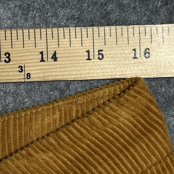 Mustard Corduroy Double Pleated Pants Women’s XL 30 Classiccore Academia Y2K - Picture 9 of 17
